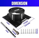 8  Shipping Container Roof Vent Adapter For Whirlybird Turbines And Round Caps