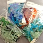 Sale Destash Mixed 29x7-18x6mm Dagger Top Drilled Sea Glass Beads Free Shipping