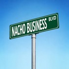Vintage Iron Sign Street Sign Style Nacho Business Blvd Green Decor For Home