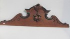 Antique Carved Wooden Top Old Pediment Finial Furniture Wood Victorian 45 w