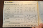 Vtg 50s Mccall s 9956 Printed Sewing Pattern Dress V-neck Collar Good Condition