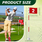 Golf Flagstick 6ft  Golf Pin Flag Hole Cup Set Putting Green Flags And Poles Num