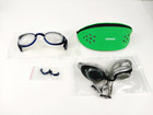 2 Speedo Dual Shade Swimming Goggles Adjustable Stretch Fit   Case   Nose Crimps
