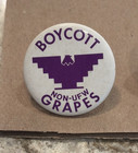 Lot Of Four 1960-70 s Ufw Boycott Non-union Grapes And Lettuce Protest Pins Ex