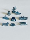 Set Of 9 Vintage Pewter Replacement Monopoly Pieces
