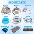 Teenyyou 24 Pcs Small Guinea Pig Starter Kit Essentials For Hamster Cage Acce   