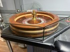 27 Inch Solid Mahogany Roulette Wheel Made In Usa By Acem Casino Supplies