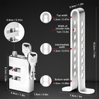 Stainless Steel Brake Pedal Lock Security Car Auto Clutch Lock Anti-theft W 3key