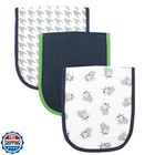 Luvable Friends Unisex Baby Cotton Burp Cloths With Fiber Filling  Dog  One S