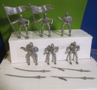 Marx Robin Hood Castle Playset Knights Lances Horse 54mm Plastic Toy Soldiers