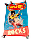Jimi Hendrix Vintage Original Poster Wplj Radio New York Rock Advertising