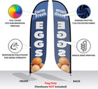 Feather Flag Banner - 12 Feet Tall Advertising Sign Swooper Flag Only  No Poles 