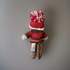 Dan Dee Sock Monkey Stuffed Plush Sweater   Pom Pom Hat 10   