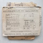 1940s Vintage Simplicity 2163 Waistband Peplum Swing Dress Sewing Pattern 