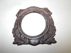 Vintage Singer Treadle Sewing Machine Dark Drawer Front Wood Appliques  Set Of 2
