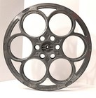 Vintage Goldberg Bros 15    Aluminum 6 Hole 20 Min  Film Reel Usa Movie Projector