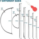 21 3 Pcs Heavy Duty Hand Sewing Needles Kit  15 Leather Hand Sewing Needles  6 C