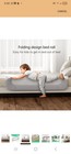 Folding Bed Rail Toddlers baby Bed Rail Guard Reinforced Anchor Upgogo Gray G2