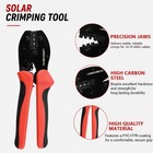 Solar Wire Crimper Tool Kit 14-10 Awg With 12 Pcs Mc4 Connectors   Includes Wire