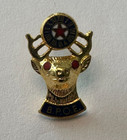 Bpoe Benevolnt Protectve Order Of Elks Lapel tie Pin Gold-tone W Red Star   Eyes