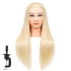  new Cosmetology Mannequin Head 100  Like Human Hair Barber Training Super Long