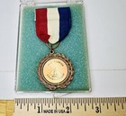 Mid Florida Aau Bronze Medal - Swimming  Red White   Blue Ribbon 1969