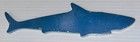 Vintage Heavy Steel Blue Shark Decorative Figurine Cutout Paperweight Metal Art