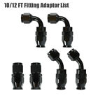 6an-8an-10an Black Nylon E85 Ptfe Fuel Line 10-30ft W 6 Or 10 Fittings Hose Kit