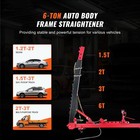 Vevor Auto Body Frame Puller Straightener With Clamps Airbag Jack Hydraulic Pump