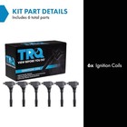 Trq Ignition Coil Set 6 Piece Replacement Ica36453