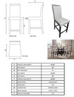 Set Of 2 Gray 24  Counter Parsons Dining Chairs - Modern Kitchen Seating