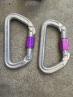 Lot Of Black Diamond Belay rappel Device   Locking Carabiner
