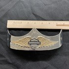 Harley-davidson Silver Emblem Wings Logo Badge 12413 Motorcycle Zinc Alloy
