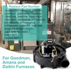 Furnace Draft Inducer Blower Motor Assembly Replaces Goodman Jakel Rotom Fasco