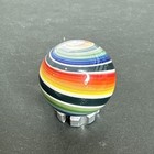 Contemporary Handmade Art Glass Marble  96  Banded Spiral Swirl Borosilicate Mib