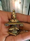  Antique Old Vintage Set Of 6 Rare South Hindu God Brass Figure Statue 5 Cm