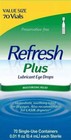 4 X Refresh Plus - Lubricant Eye Drops - 70 Vials - Exp  10 2026