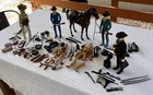 Marx Johnny West Action Figures  Horse And Accessories 