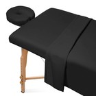 3-piece Microfiber Massage Table Sheet Set -  Facial Bed Cover - Includes Fla   