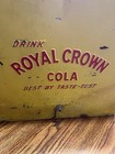 Vintage 1950s Made In Usa Royal Crown Cola Advertising Metal Cooler Ice Chest