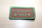Bsa 1983 Honor Unit Uniform Patch Segment Boy Scouts Logo Green Border