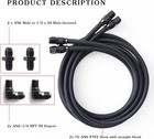 6an Transmission Cooling Line Hose Compatible With 4l60 700r4 Th350 Th400 7 Ft L