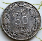 Coin Cameroon 50fr 1960 Xf 174-155