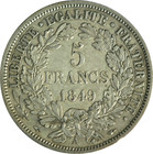 France  Coin 5 Francs C  r  s 1849  Paris