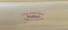 Haddon Pink Floral Porcelain Narrow Pin   Trinket Vanity Tray Vintage England