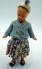 Vintage C 1930 German 3 25  Girl Dollall Bisque 1 12 Dollhouse Miniature