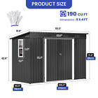 9 1x4 2ft Outdoor Garden Tools Shed 190 Cuft Large Storage House Lockable Doors