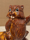 Mid Century Squirrel Planter Dish-hickok 1959 Ceramic Waving-secure Shipping