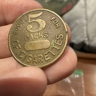 Trade Token Good For 5 Packs Of Cigarettes 1930-1950