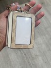 Nwt Coach Zip Card Case Wallet In Signature Canvas Sand Chalk Cw883 With Box